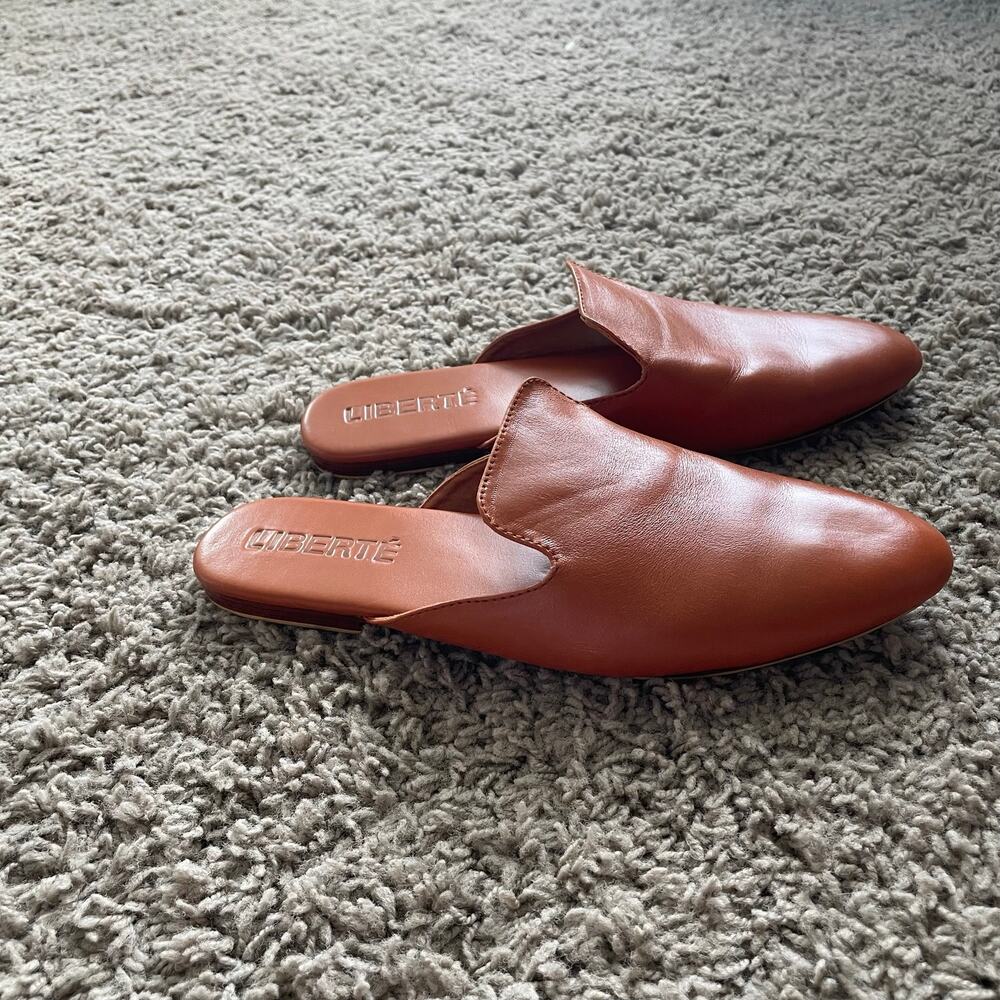 Liberte The Modern Mule in Cognac Tan Brown Leather size 8 - Picture 8 of 12
